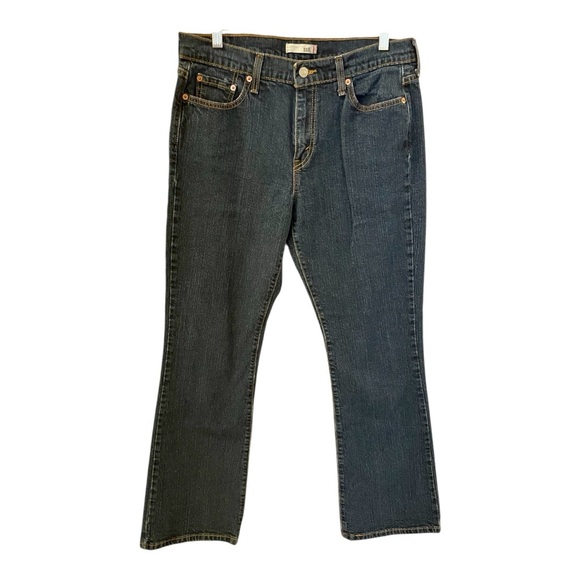 Levi’s 515 Boot Cut Jeans, Size M, Dark Wash. - Picture 1 of 6